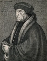 Sir John Chambers (Chambre). Grabado de W. Hollar